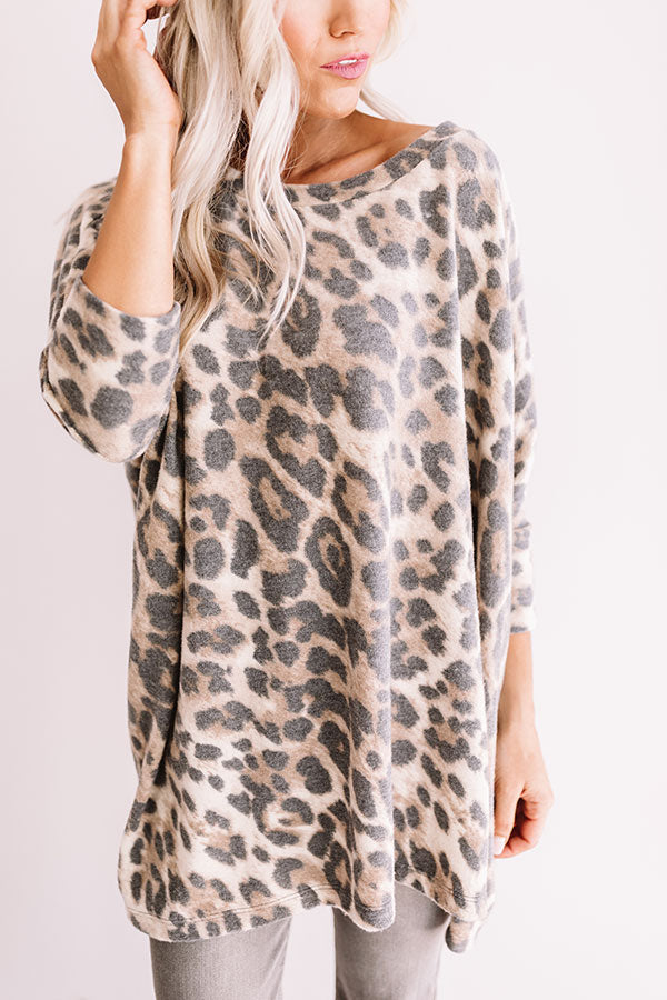 Stay Chill Leopard Shift Tunic Image - 4