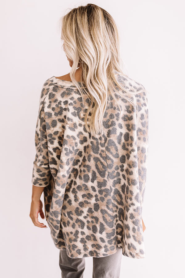 Stay Chill Leopard Shift Tunic Image - 5