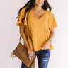 Suite Dreams Shift Top In Golden Honey Image - 1