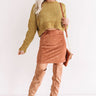 Camping By The Coast Chenille Crop Sweater in Mustard Image - 1
