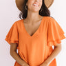 Suite Dreams Shift Top In Orange Image - 1