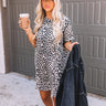 Feeling Fall Leopard Shift Dress Image - 1
