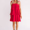 Darling Destination Tiered Dress in Red Image - 1