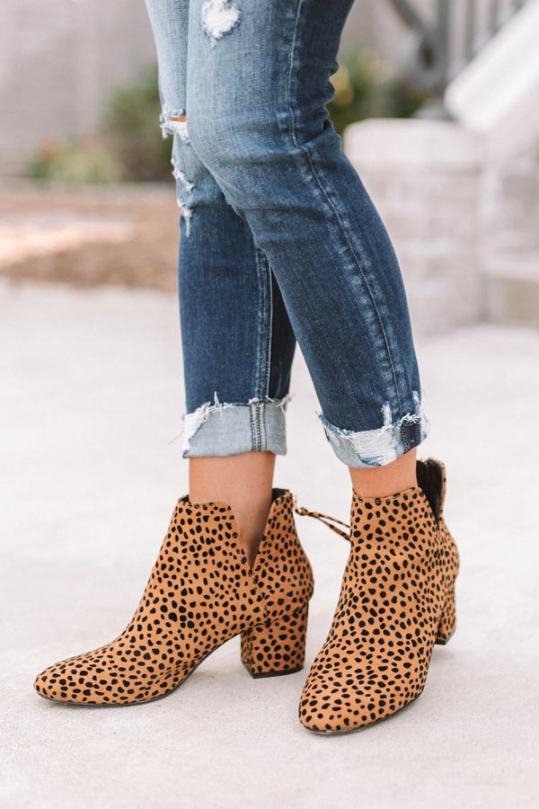 The Knox Leopard Bootie