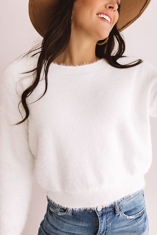 Cozier Than Ever Ultra Soft Sweater In White Image - 5