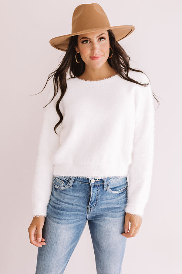 Cozier Than Ever Ultra Soft Sweater In White Image - 4
