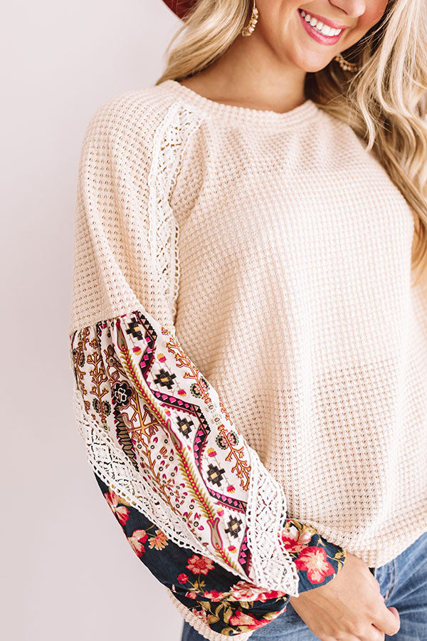 Stylish Standards Waffle Knit Top Image - 5