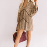 Napa Valley Vino Leopard Babydoll Tunic Dress In Brown Image - 1