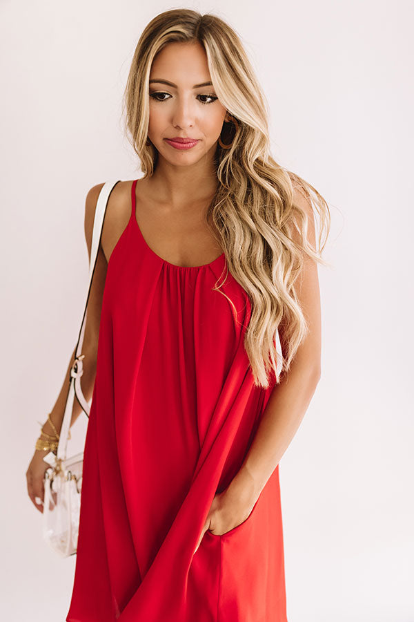 Tailgate Season Shift Dress in Red Image - 2