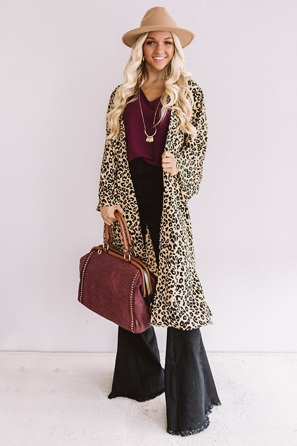 Wine Country Leopard Duster