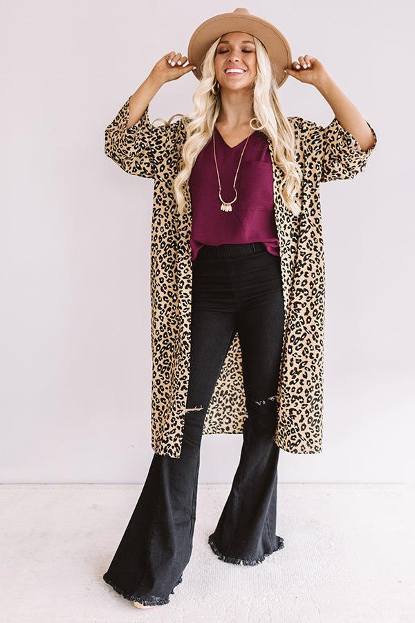 Wine Country Leopard Duster Image - 3