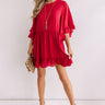 Sunshine Swing Shift Dress in Crimson Image - 1