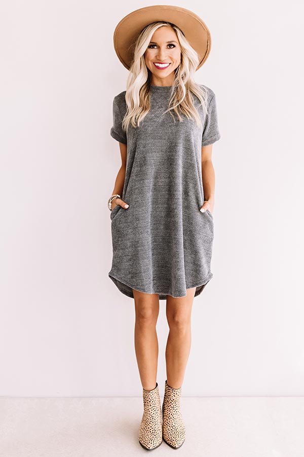 Sedona Sunrise Shift Dress In Light Slate Image - 1
