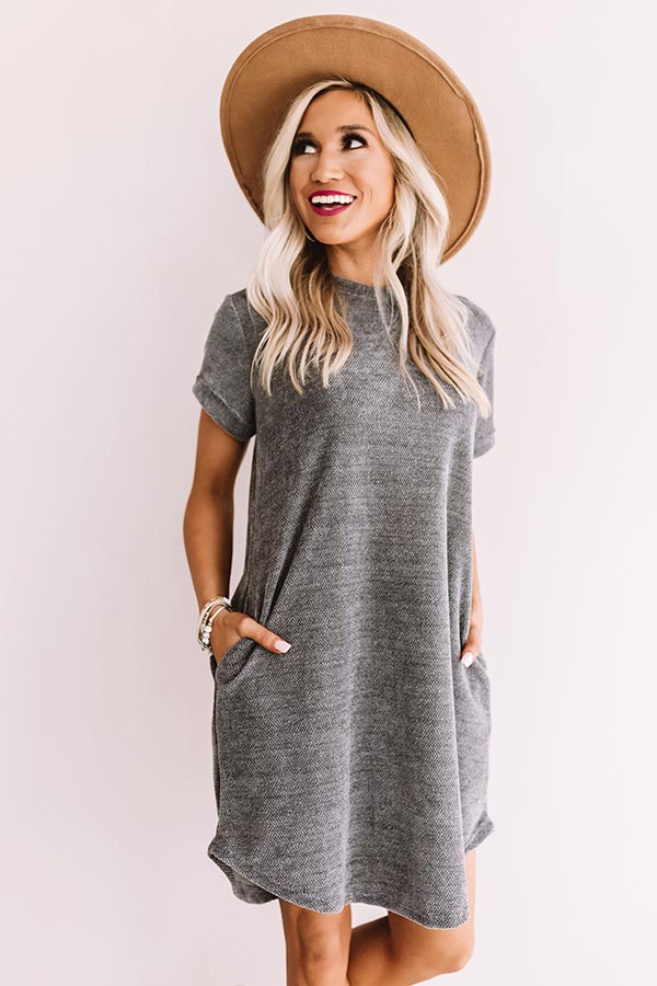 Sedona Sunrise Shift Dress In Light Slate Image - 2
