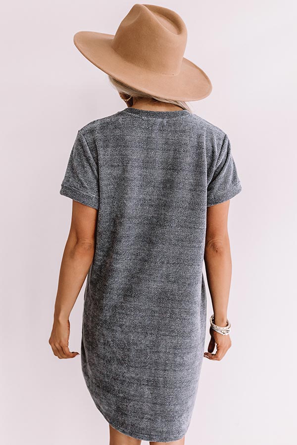 Sedona Sunrise Shift Dress In Light Slate Image - 3