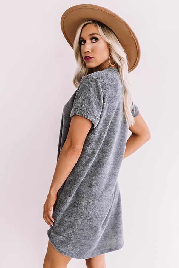 Sedona Sunrise Shift Dress In Light Slate Image - 4