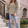 Cozy Celebration Chenille Sweater In Sage Image - 1