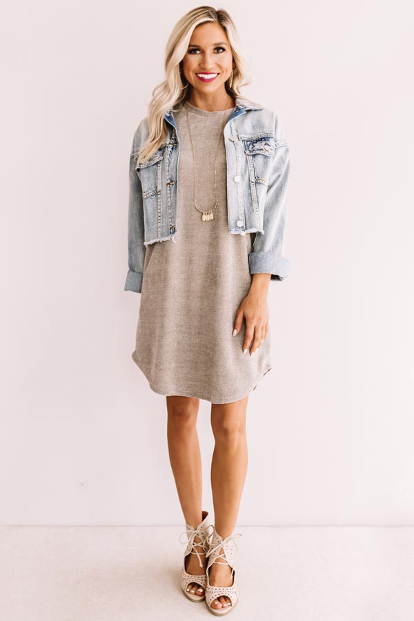 Sedona Sunrise Shift Dress In Grey Image - 3
