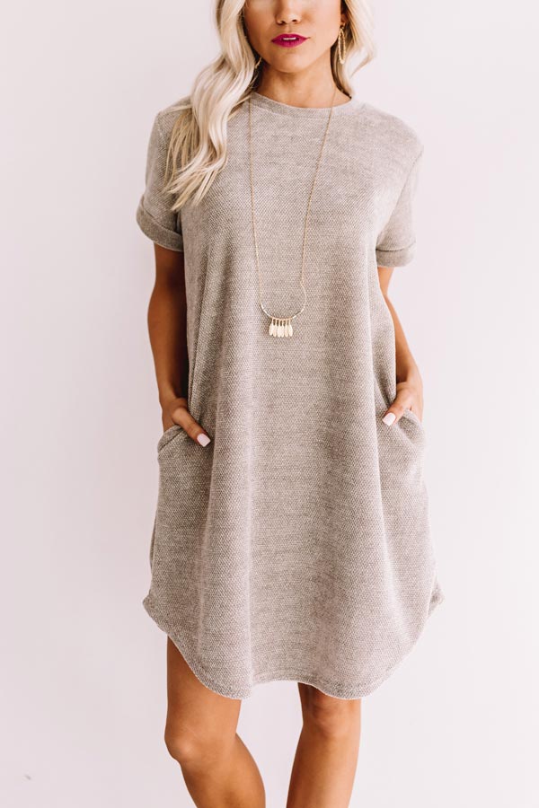 Sedona Sunrise Shift Dress In Grey Image - 5