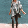 Love In Napa Snake Print Shift Tunic in Hunter Green Image - 1