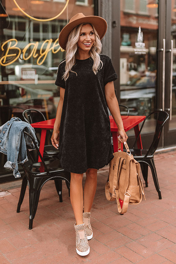 Sedona Sunrise Shift Dress In Black Image - 1