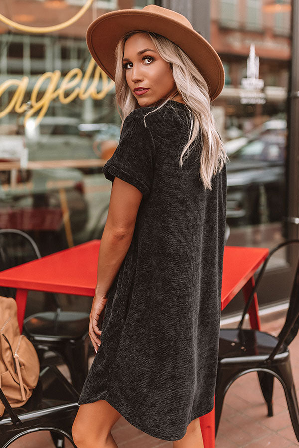 Sedona Sunrise Shift Dress In Black Image - 4