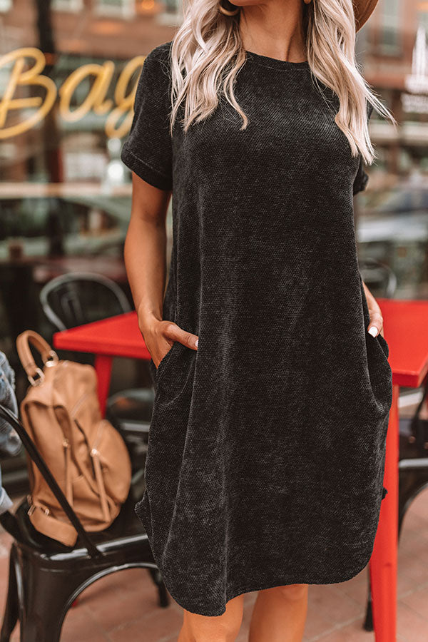 Sedona Sunrise Shift Dress In Black Image - 3