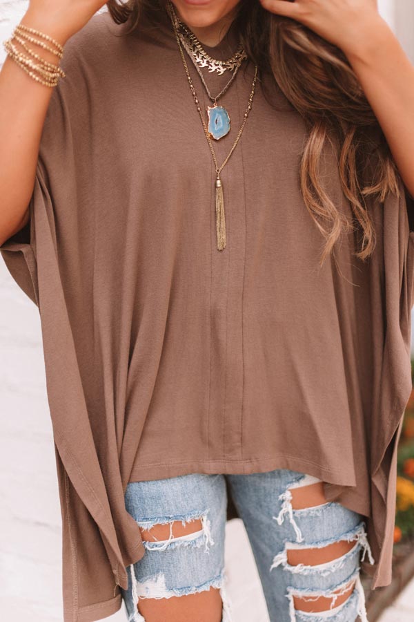 Kisses By Midnight Shift Tunic In Brown Image - 3