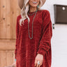 Cozy Celebration Chenille Sweater In Rustic Rose Image - 1