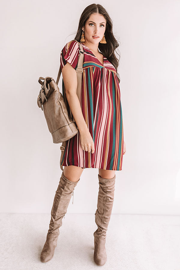 Feeling Sweet Stripe Babydoll Dress Image - 2