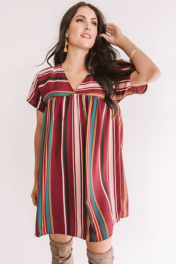 Feeling Sweet Stripe Babydoll Dress Image - 3