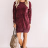 Cozy Celebration Chenille Sweater In Windsor Wine Image - 1