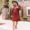 Apple Crisp Crushing Knit Tunic Sweater Image - 1