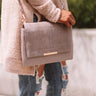 Champagne And Chic Faux Leather Crossbody In Heirloom Lilac Image - 1