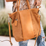 Brunch And Bonding Faux Leather Tote In Golden Honey Image - 1