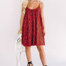 Saturday Sippin' Leopard Shift Dress in Red Image - 1