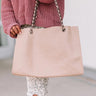 Chic Success Faux Leather Tote In Iced Latte Image - 1