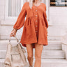 Vineyard Visit Tunic Dress in Rust Image - 1