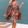 Bliss And Bouquets Babydoll Dress in Rust Image - 1