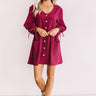 Vineyard Visit Tunic Dress in Wine Image - 1
