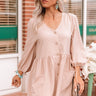 Vineyard Visit Tunic Dress in Latte Image - 1
