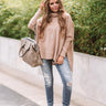 Sedona Snuggles Waffle Knit Sweater In Iced Latte Image - 1