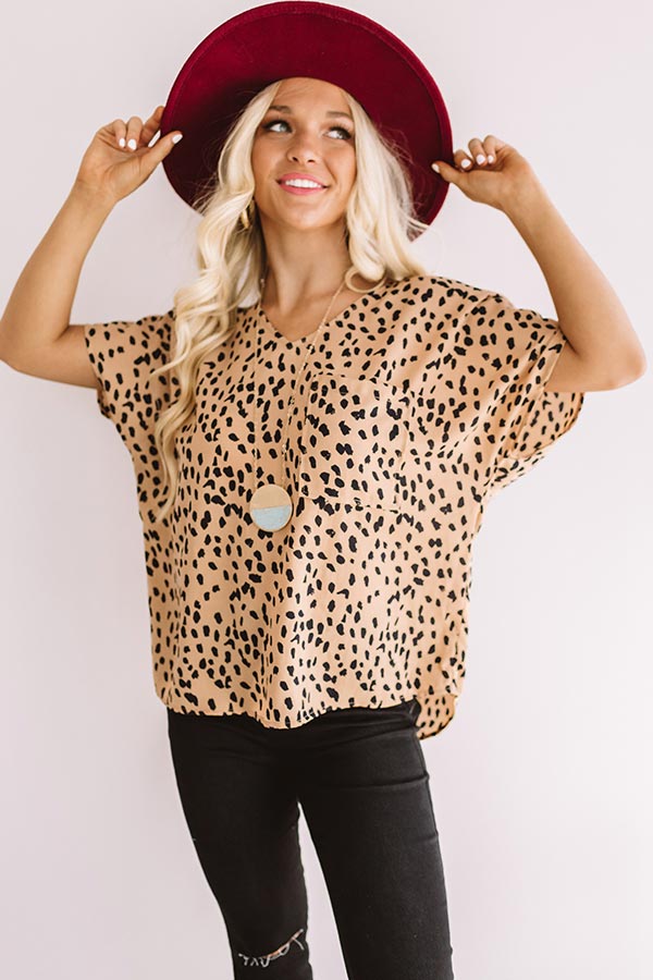 Moroccan Moment Leopard Shift Top Image - 3