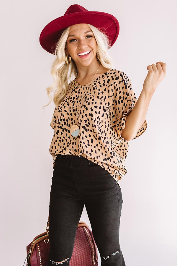 Moroccan Moment Leopard Shift Top Image - 2