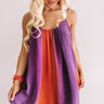 Spirit Squad Ombre Shift Dress in Orange/Purple Image - 1