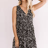 Chic Success Leopard Babydoll Dress In Black Image - 1