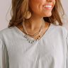 City Sparkles Layered Necklace in Dark Grey Image - 1
