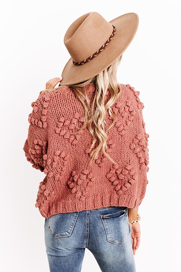 Lover Of Life Hand-Knit Sweater In Blush Image - 4