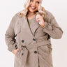 Manhattan Breeze Light Weight Jacket In Taupe   Curves Image - 1