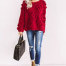Lover Of Life Hand-Knit Sweater In Red Image - 1